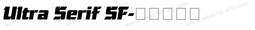 Ultra Serif SF字体转换